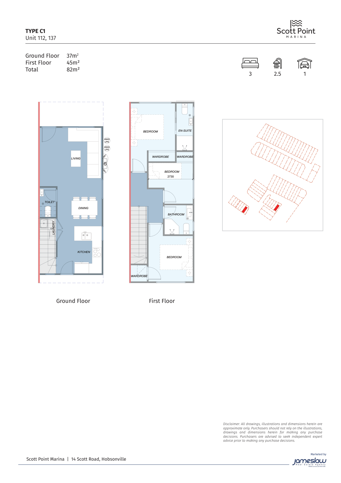 Type C1 floor plan
