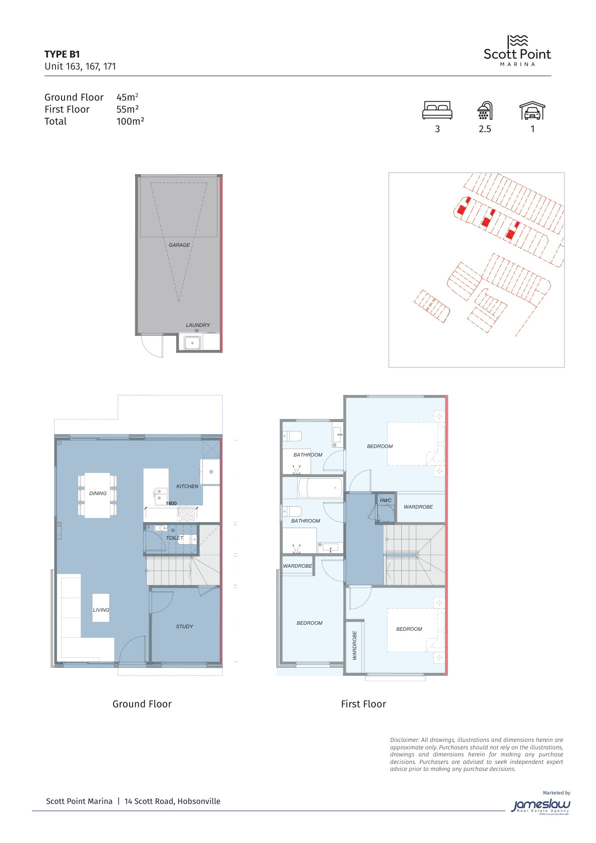 Type B1 floor plan